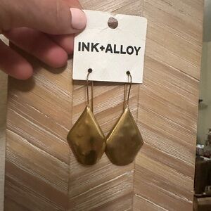 Ink and Alloy Drip Earrings